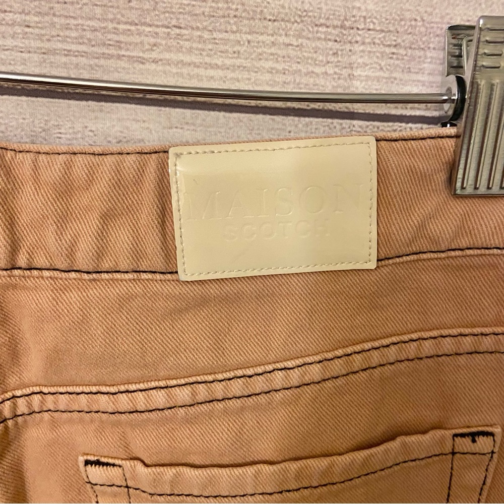 SALE Scotch & Soda peach colored wide flare jeans 24 EUC - Picture 9 of 13